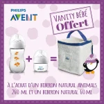 AVENT BIBERON NATURAL 260ML+BIBERON NAT 60ML+VANITY OFF